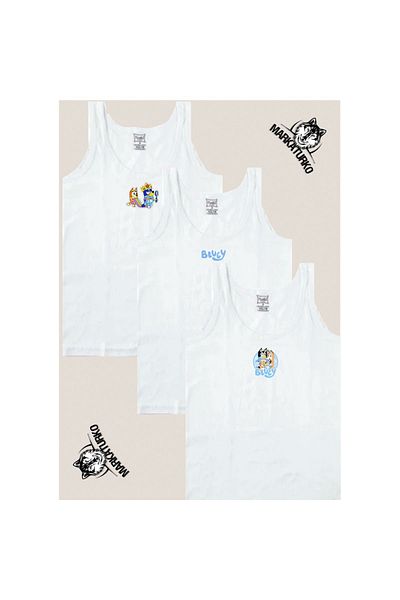 MarkaTurko BLUEY SPECIAL DESIGN PRINTED PASSION BOY'S CLASSIC ATHLETE 3-PACK