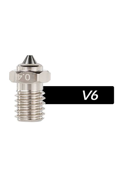 Choice 0.4mm V6 Mellow Dlc Hc Nozzle Hardened Steel & Copper Wear Resistant Bimetal For V6 / Volcano / Mk8