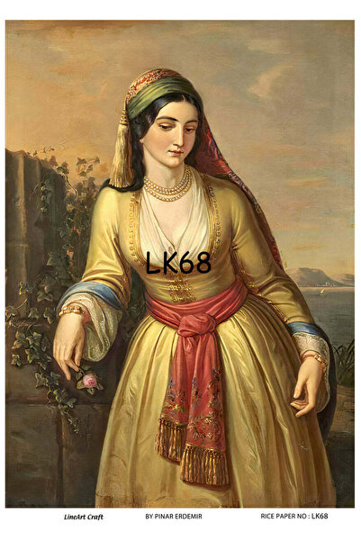 LİNEART ورق ديكوباج نحاسي Lineart رقم: LK68 - 29x42 سم