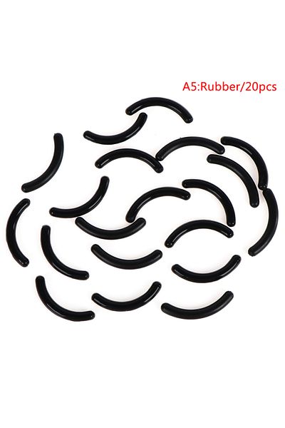 Choice A5 20Pcs Women's Fashion Refill Eyelash Curler Rubber Elastic Replacement Pad Silicone Gel Clip Pads