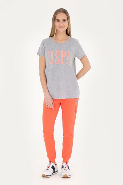 U.S. Polo Assn. Pantaloni de sport pentru femei cu flori de rodie 50283344 -VR039