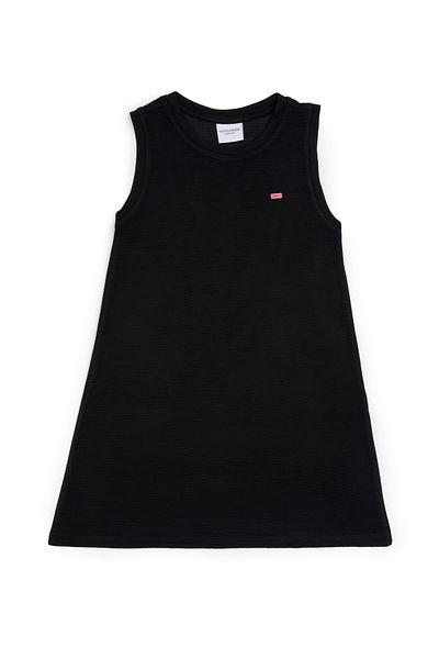 U.S. Polo Assn. Girl's Black Sleeveless Knitted Dress 50283379 -Vr046