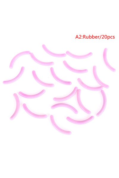 Choice A2 20Pcs Women's Fashion Refill Eyelash Curler Rubber Elastic Replacement Pad Silicone Gel Clip Pads