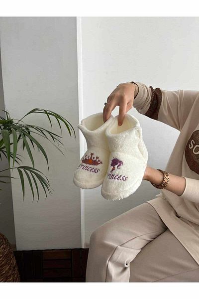 Behtah Kundura Papuci cu talpă anti-alunecare pentru fete, căptușiți din bumbac, papuci multifuncționali pentru grădiniță, papuci de casă