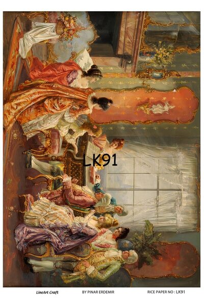 LİNEART Lineart Pirinç Dekopaj Kağıdı No:LK91- 29x42cm