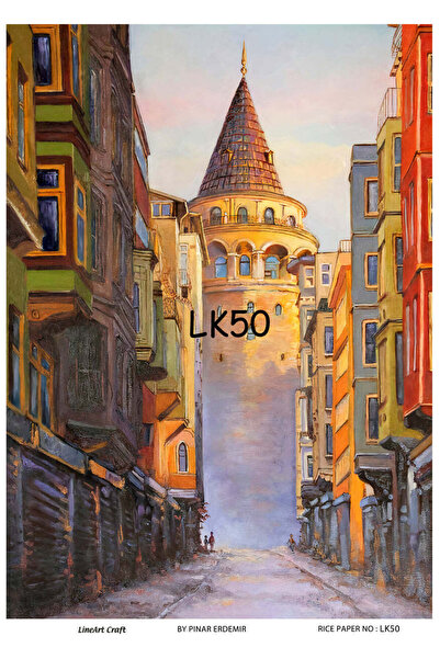 LİNEART Lineart Pirinç Dekopaj Kağıdı No:LK50- 29x42cm
