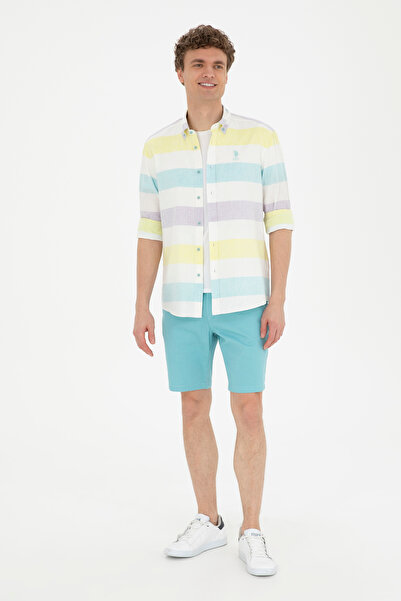 U.S. Polo Assn. Erkek Mint Dokuma Şort 50283928-VR090