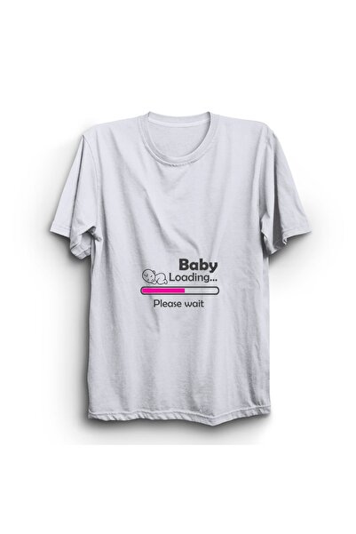 The Fame Λευκό μπλουζάκι εγκυμοσύνης Unisex - 100% βαμβάκι, κορίτσι, έγκυος, ...