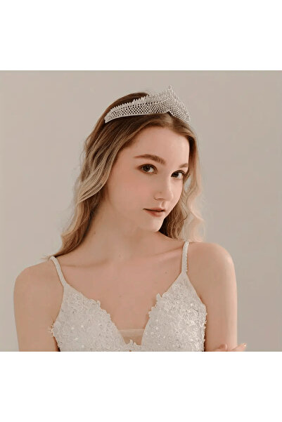 Eva Flore Coroană de mireasă clasică din piatră de zircon - Accesoriu pentru păr cu coroană de cristal pentru nunți