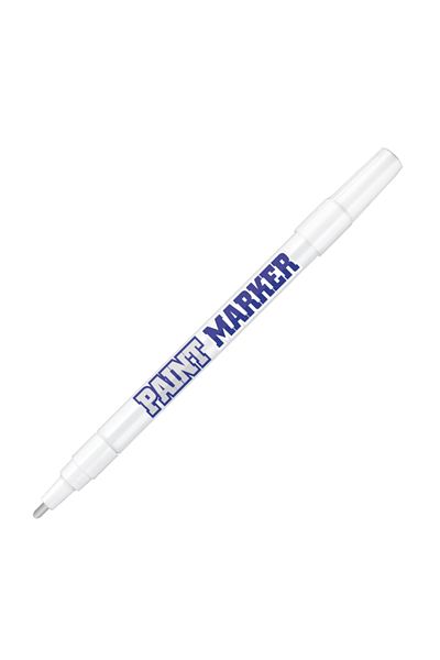 Bigpoint Industrial Round Tip Paint Marker - Silver Pen with Fine Tip Ink