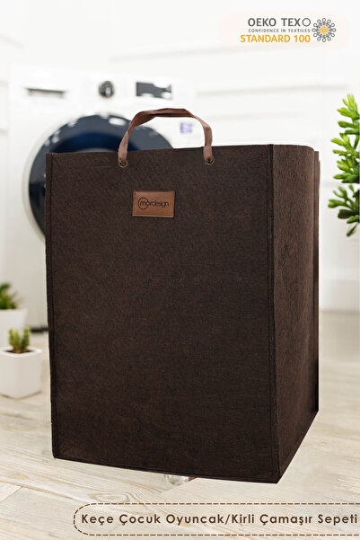 mordesign Keçe Çocuk Oyuncak/Kirli Çamaşır Depolama Sepeti, Çok Amaçlı Saklam...