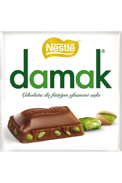 Damak 60 Gram Square Pistachio - 6 Pieces