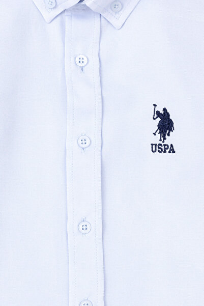 U.S. Polo Assn. Cămașă de bază pentru băiat - albastru deschis, mânecă lungă 50284001 -VR003