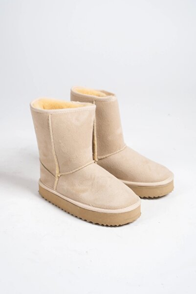 Moda Değirmeni Bőrbőr női Wendy szőrme belső közepes méretű csizma