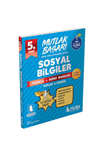 Muba Yayınları MB 5.Sınıf Sosyal Bilgiler Fasikül + Soru Bankası
