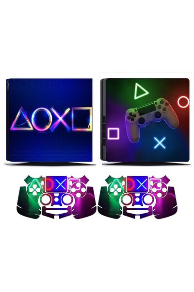 Kt Grup Playstation 4 Slim Kasa Full Sticker Kaplama Seti
