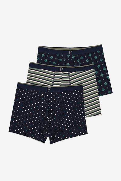 Penti Mix Details 3 Pack Πολύχρωμα Boxers
