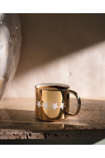 Madame Coco Galaxie Mug - Gold - 350 ml