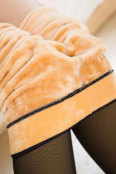 BUSEMSHE Thermoluxe Dámské Thermal 300 gramů kvalitní punčochové kalhoty – hřejivé a stylové