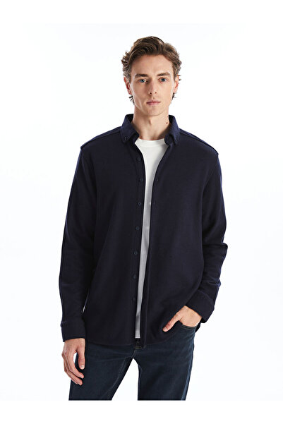 LC Waikiki Ανδρικό μακρυμάνικο πουκάμισο με κανονική εφαρμογή