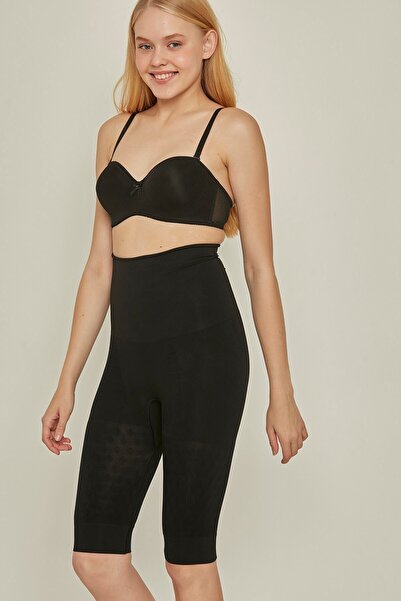 C&City C12015 Women's Double Long Leg Corset Black