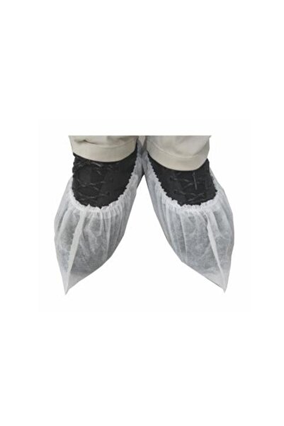 mege Tela Overshoes White Disposable 100 Pack