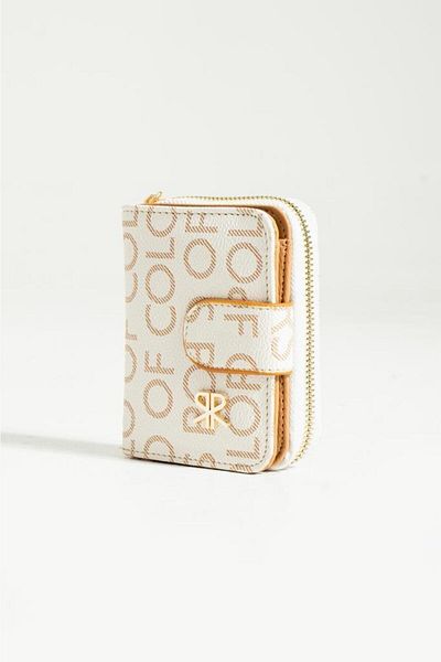 ImPolo Nora Cream CamelEmpire Print Women's Wallet 10x13 Size