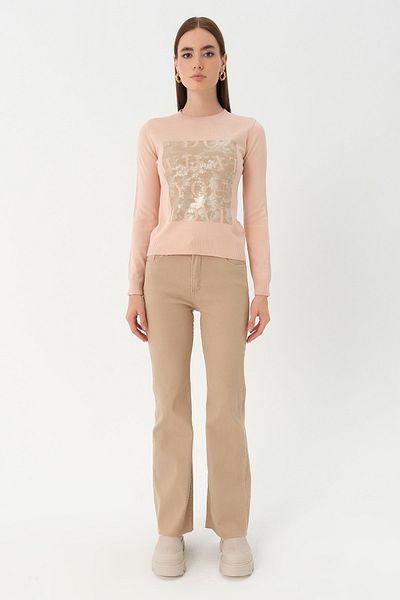 PARKhande Printed Knitwear Sweater - Powder