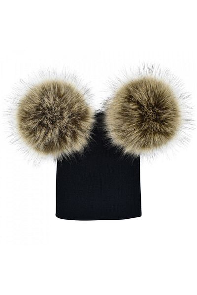 OEM Drool Pom Pom Hat (Color: Black/Brown)