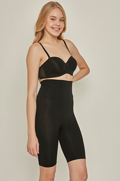 C&City C13200 Korzet s vysokým pasem a dlouhými nohama, černý