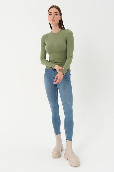 PARKhande Crew Neck Long Sleeve Sweatshirt - Mint
