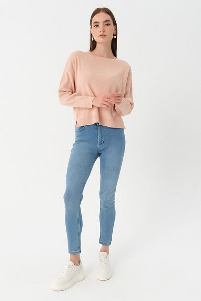 PARKhande Wide Fit Half Fisherman Sweater - Powder