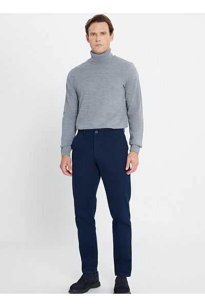 ALTINYILDIZ CLASSICS Altınyıldız Classics Normal Waist Comfort Fit Navy Blue Ανδρικό παντελόνι ACE012510181_ΠΑΝΤΕΛΟΝΙ ΠΛΕΥΡΑΣ ΤΣΕΠΗ