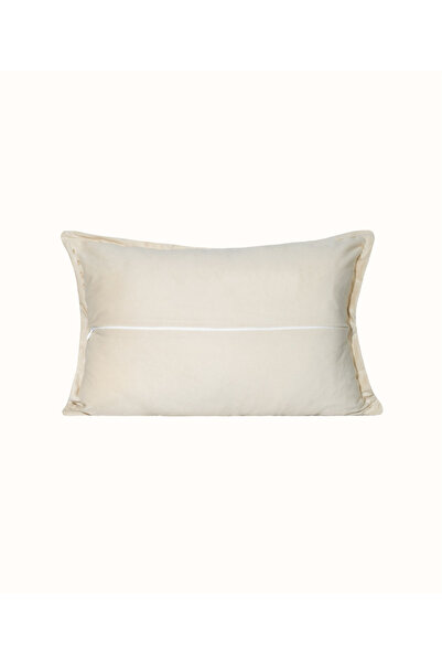 Koza Home Ibiza Cream Velvet Pillow 30X50 5012