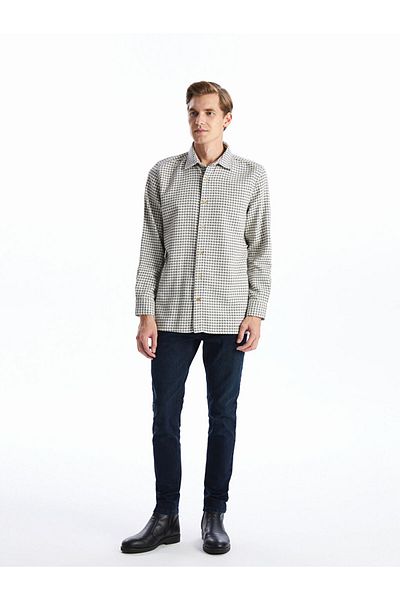 LC Waikiki Comfortable Fit Long Sleeve Plaid Men's Lumberjack Shirt