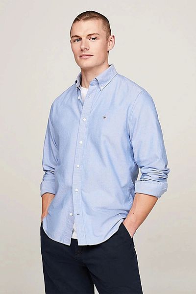 Tommy Hilfiger Men's Solid Herıtage Oxford Shirt