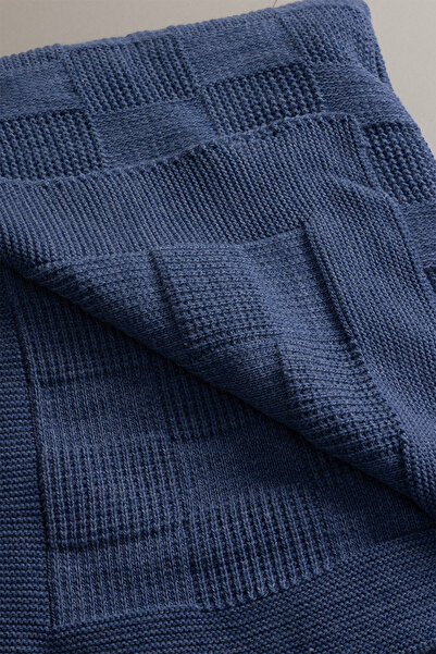 Koza Home Plaid Indigo Double Blanket 200x220 15015