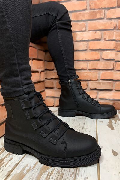Riccon Schwarze Poststiefel für Männer 0012716