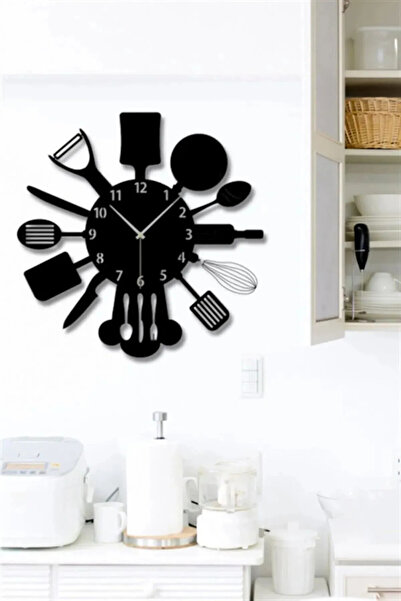 PROSCREEN Mutfak ve CAfe Çatal Bıçak Kaşık Duvar Saati