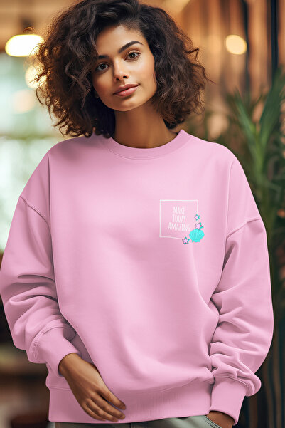 SUNFREE ДЕТАЛЬНИЙ ПРИНТ ОВЕРСАЙЗ ВЕЛОСИПЕДНИЙ КОМИР ШАРДОНУ ЖІНОЧИЙ СВІТШОТ