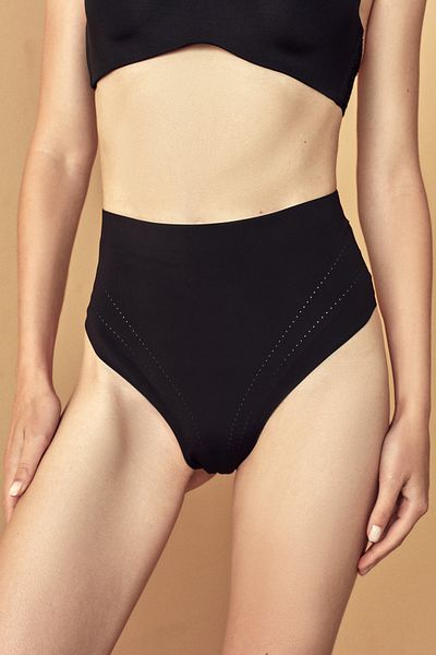 Penti #Obbırakmaz Schwarzes leichtes Tanga-Korsett mit hoher Taille