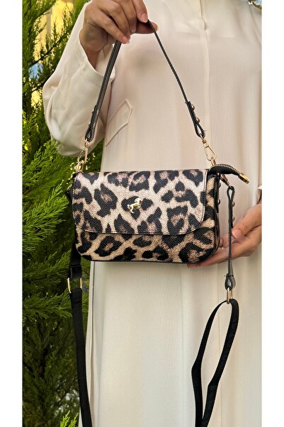 GP GUES POLO Women's Leopard Pattern Evening Bag