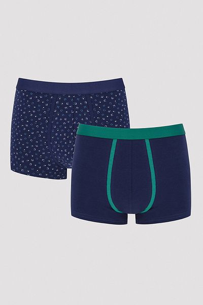 Penti Patterned 2-Piece Dark Blue Boxers