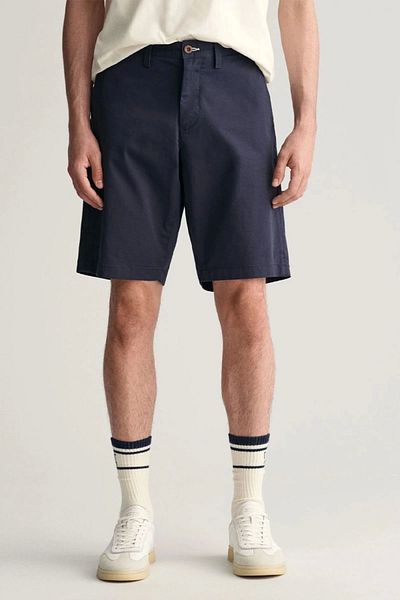 Gant Men's Navy Blue Relaxed Fit Shorts