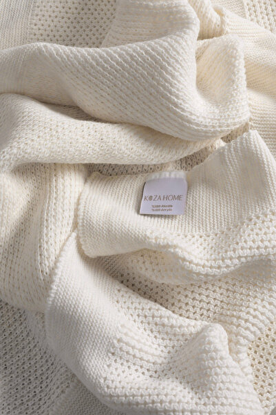 Koza Home بطانية أطفال أكريليك كريمي من ميل 33659 80x100 Kh-33659