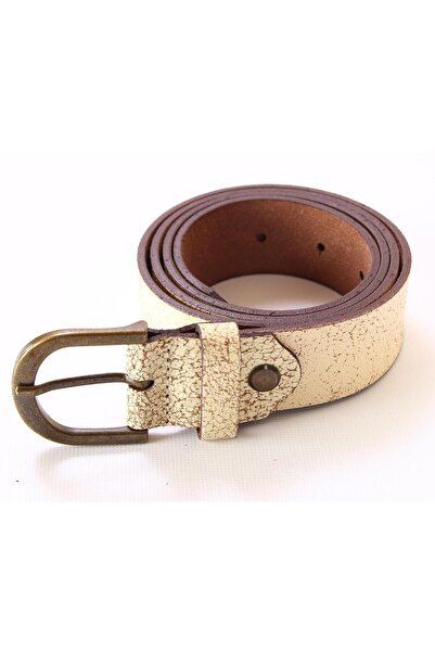 ALEXANDERGARDI Women's Genuine Leather Belt, Milk Brown (19-Kmr B 09)