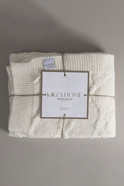 Koza Home Espuma De Mar Cream TV Blanket 130x170 37127