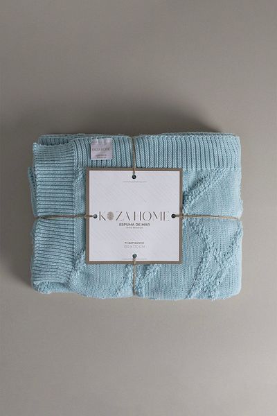 Koza Home Espuma De Mar Blue TV Blanket 130x170 37147