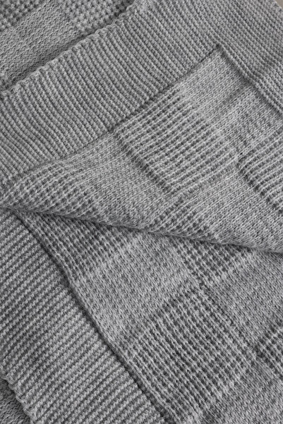 Koza Home Plaid Gray Double Blanket 200x220 15005