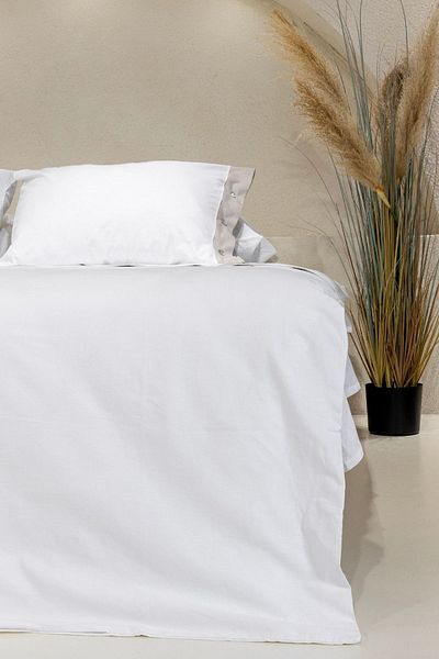 Koza Home Dave Gray Pearl Buttoned Double Duvet Cover Set 200x220 4 Pillows 5042